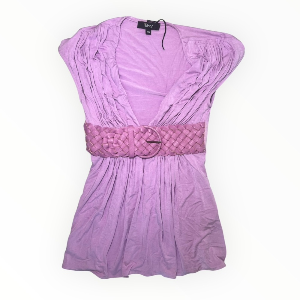 Sky top light purple | pink size small like new - Picture 3 of 5